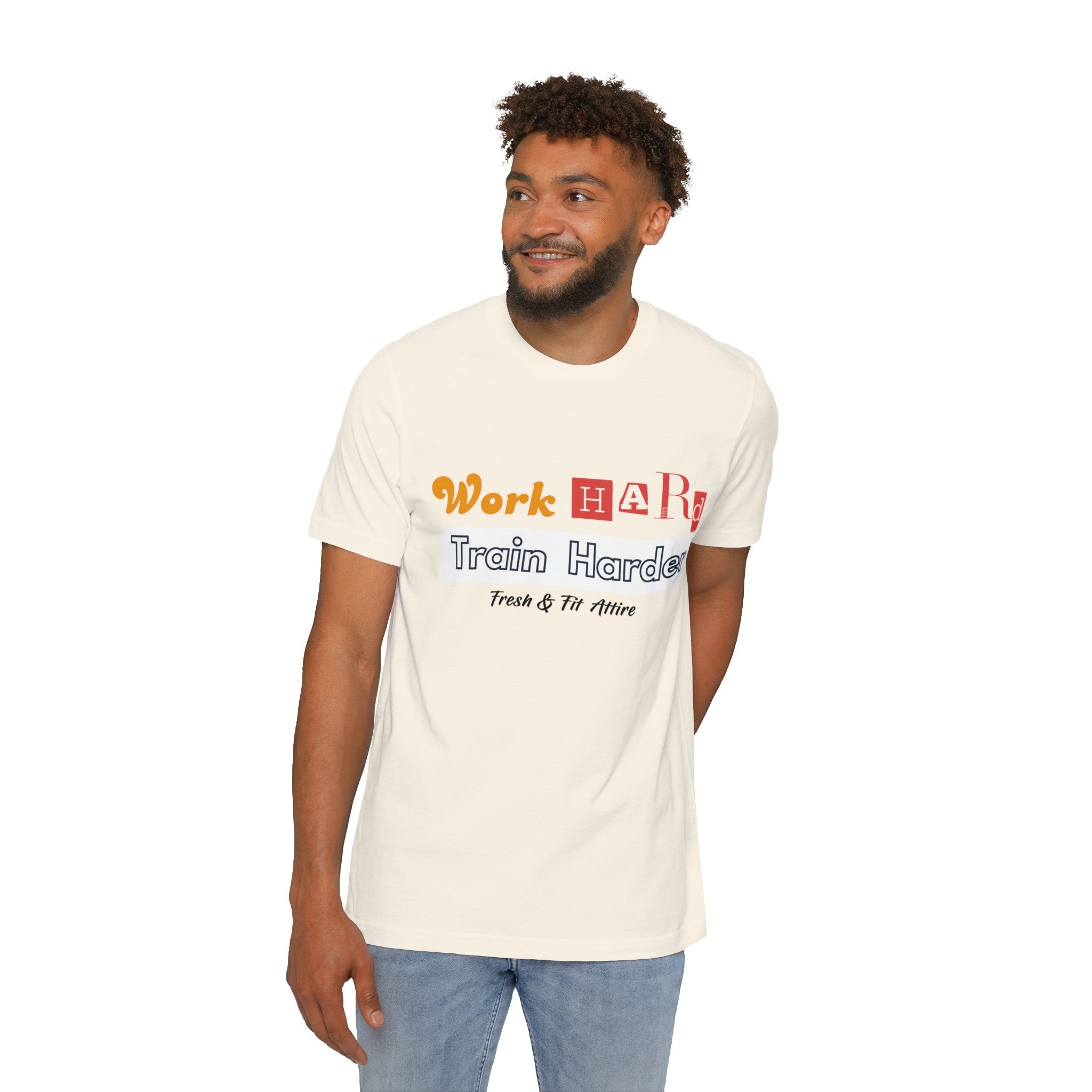 Work Hard Train Harder Soft Cotton Tee