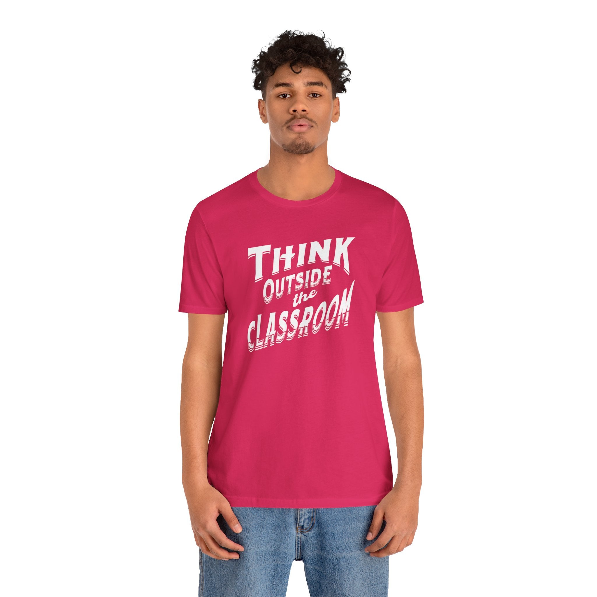 Think Outside The Classroom Soft Cotton Tee