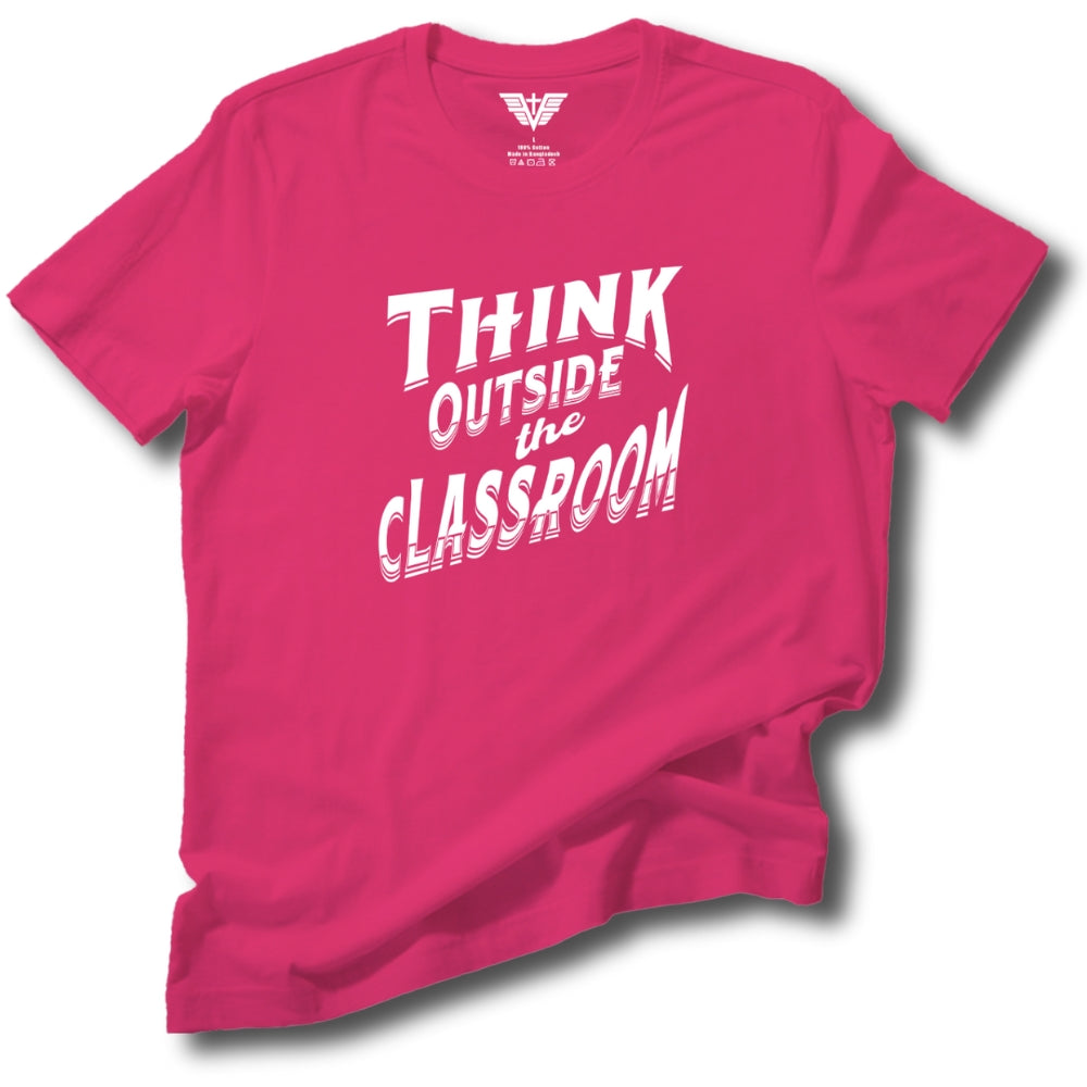 Think Outside The Classroom Soft Cotton Tee