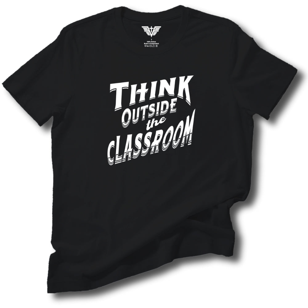 Think Outside The Classroom Soft Cotton Tee