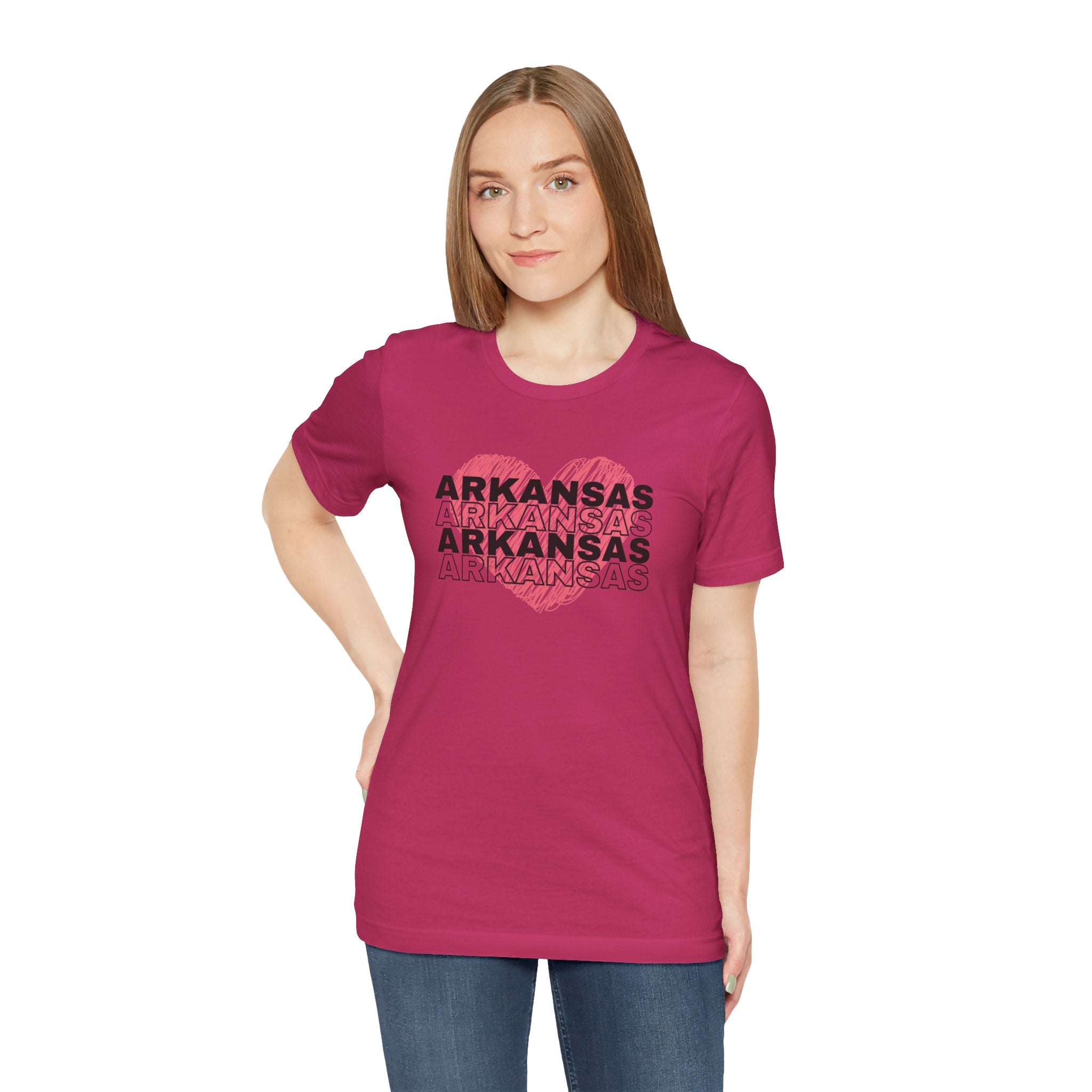 Arkansas (Word Series) Soft Cotton Tee