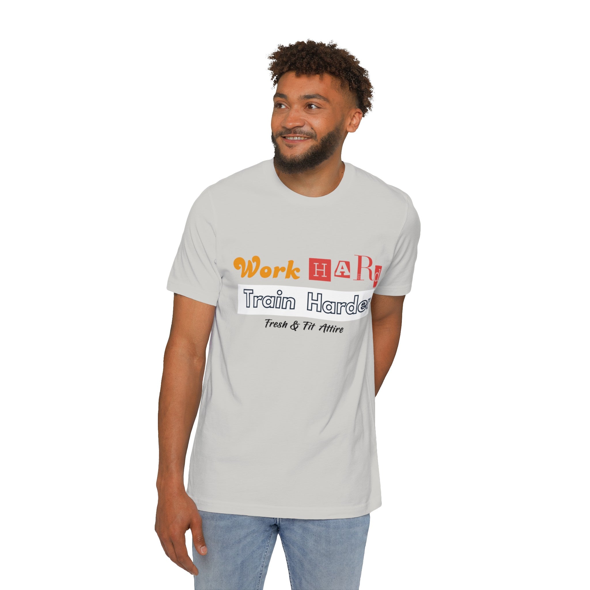 Work Hard Train Harder Soft Cotton Tee