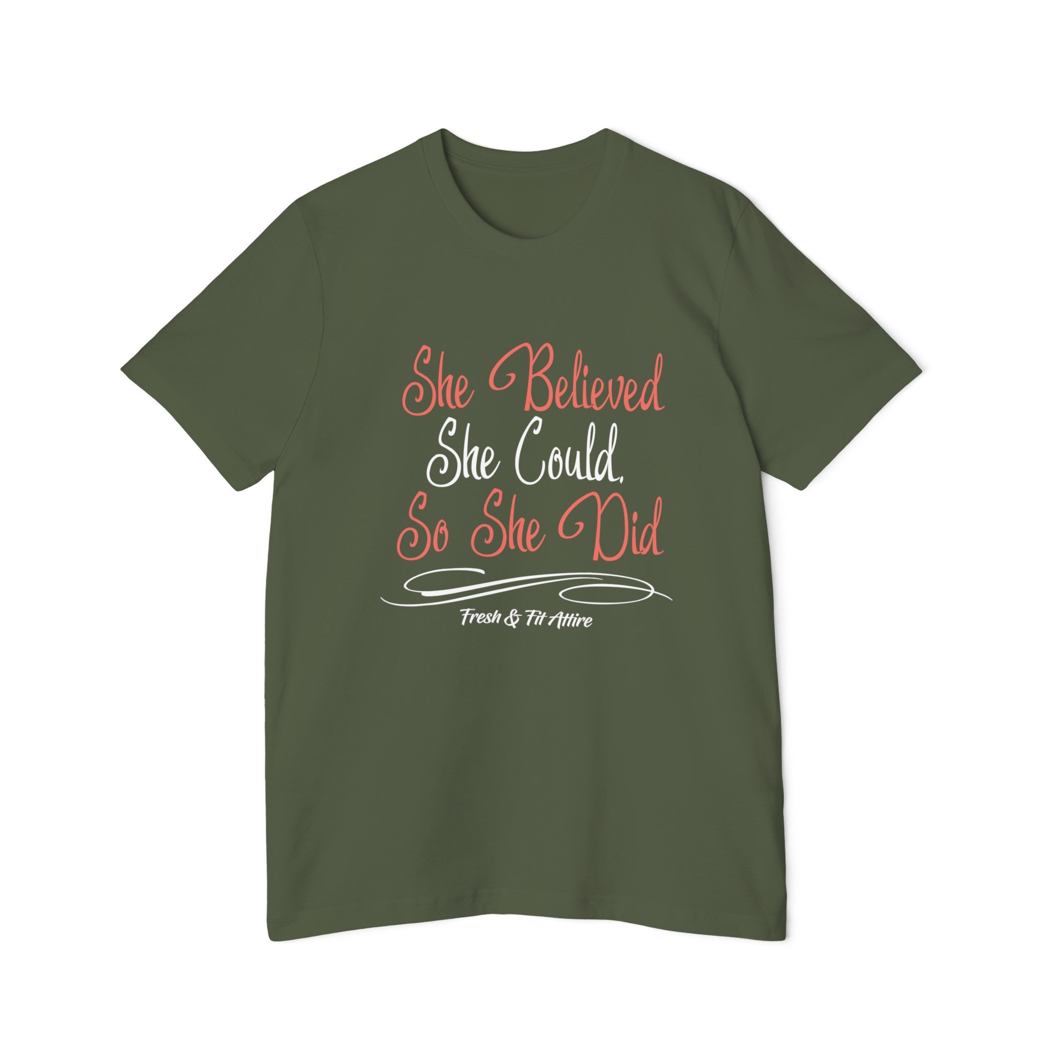 She Believed She Could So She Did Soft Cotton Tee