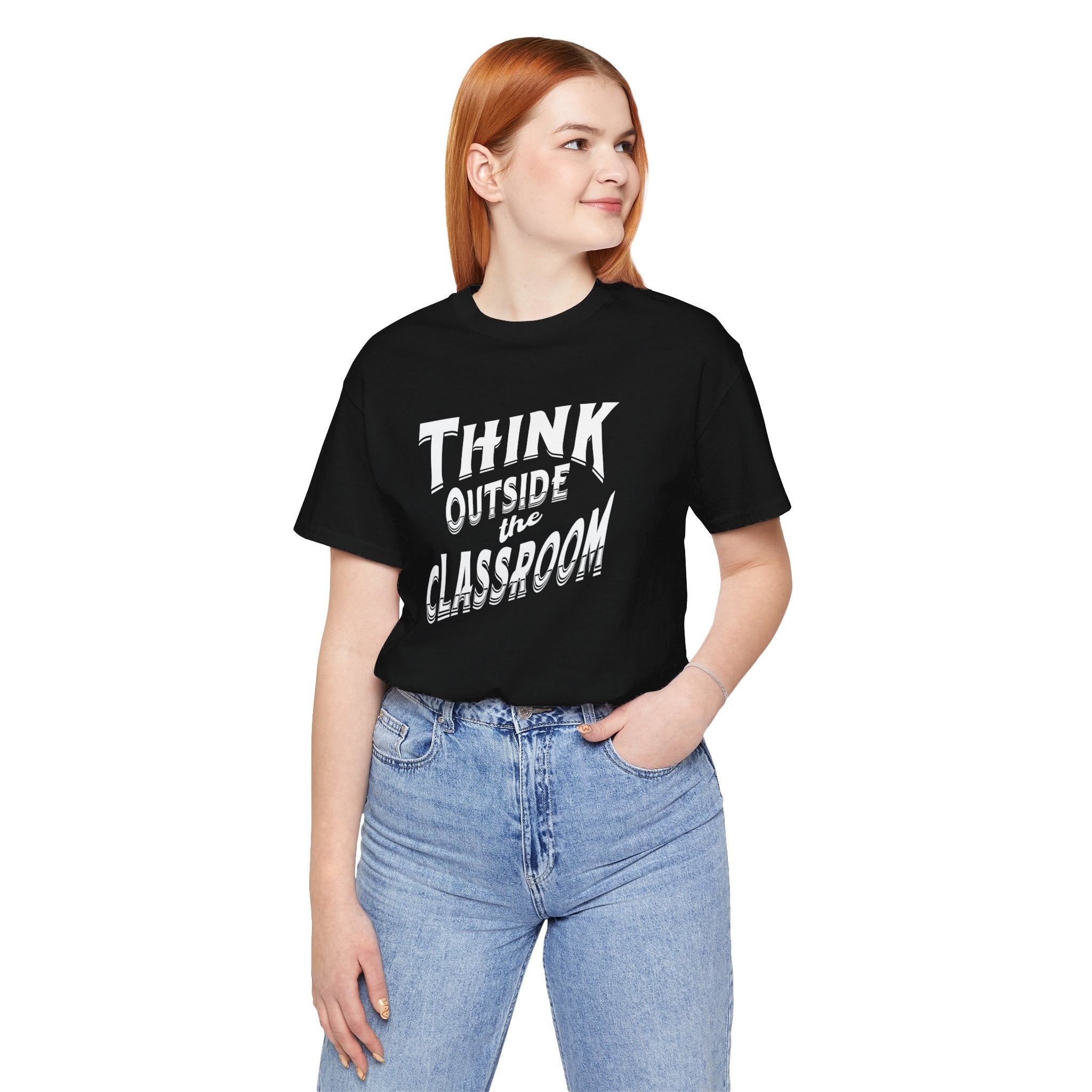 Think Outside The Classroom Soft Cotton Tee