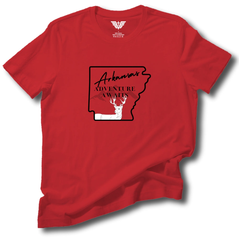 Arkansas: Adventure Awaits Soft Cotton Tee