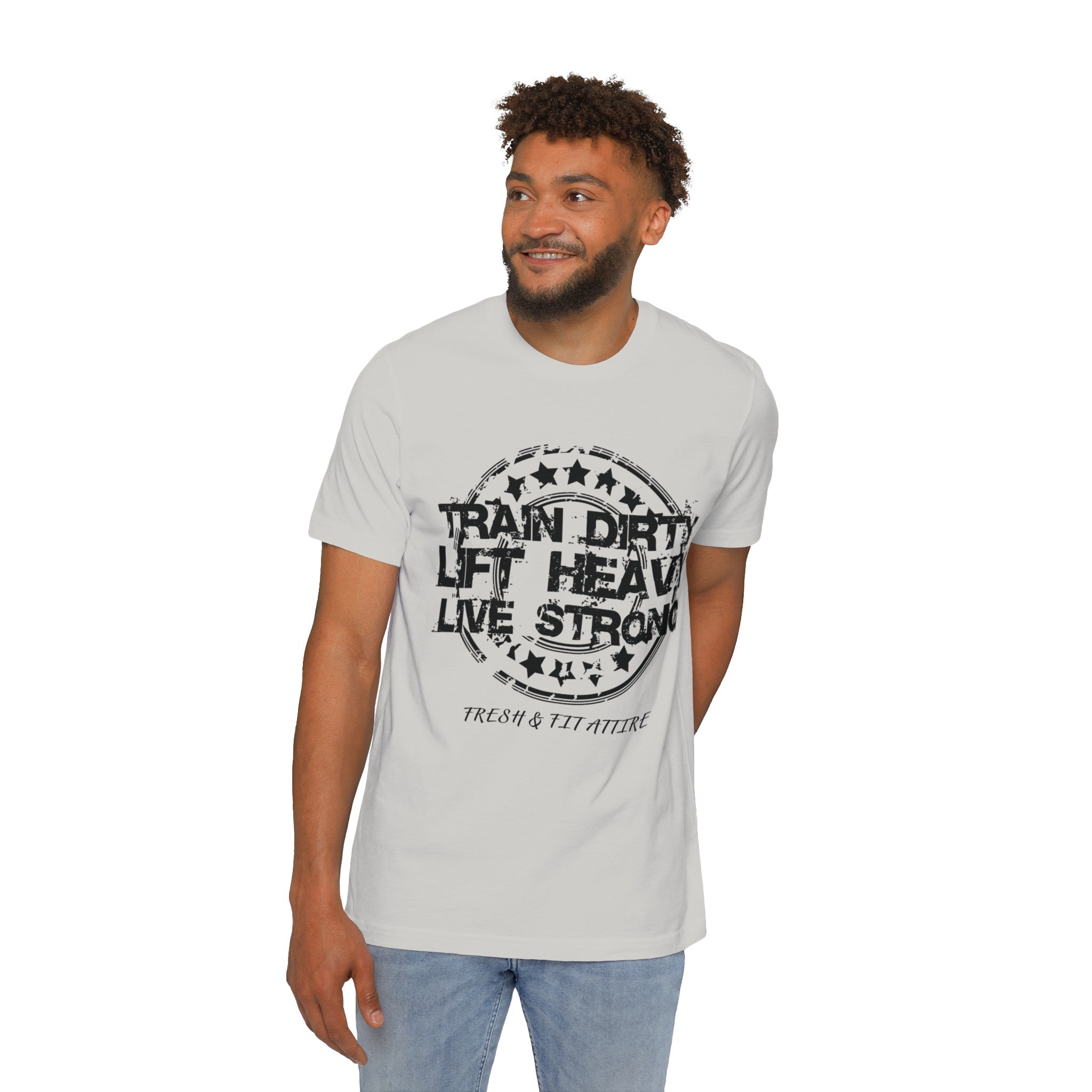 Train Hard Lift Heavy Live Strong Soft Cotton Tee