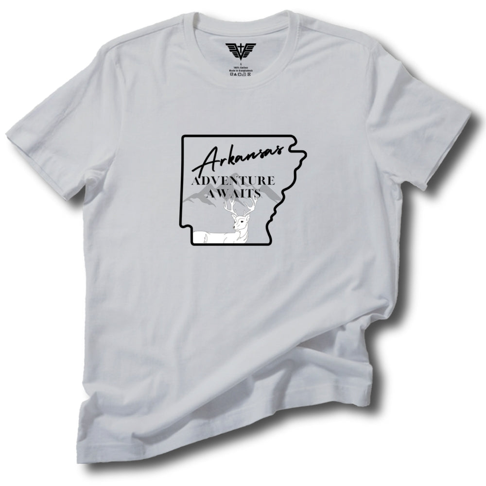 Arkansas: Adventure Awaits Soft Cotton Tee