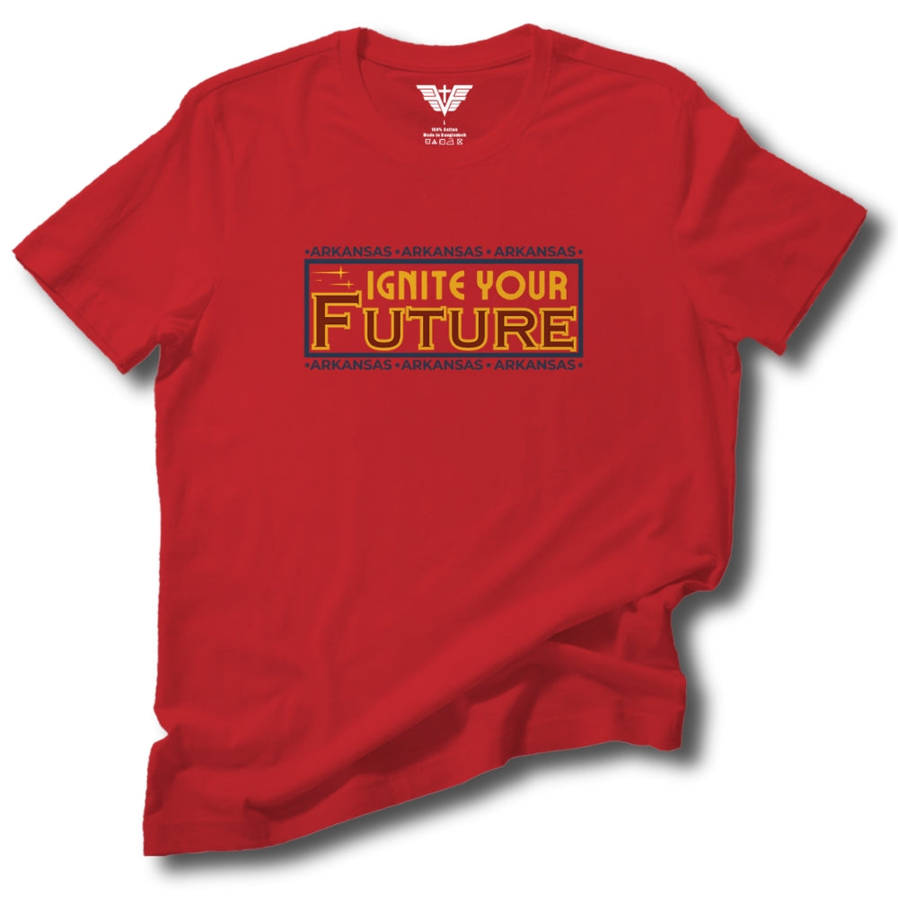 Arkansas: Ignite Your Future Soft Cotton Tee