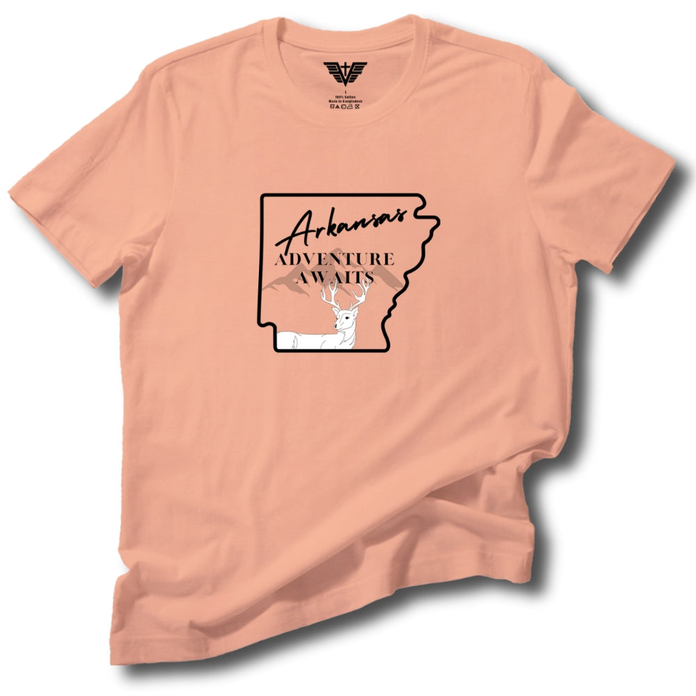 Arkansas: Adventure Awaits Soft Cotton Tee