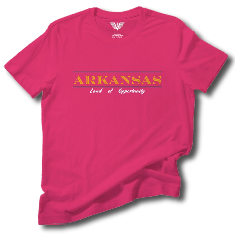 Arkansas: Land of Opportunity Soft Cotton Tee