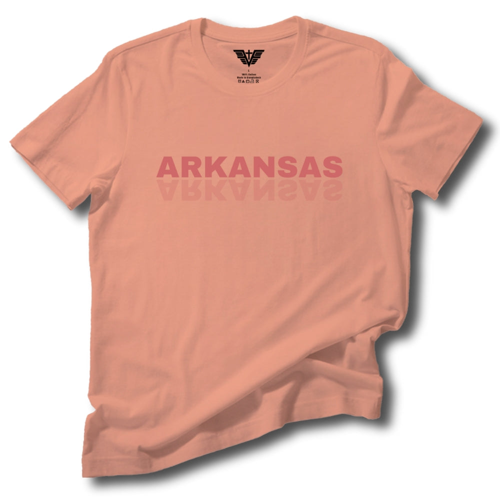 Arkansas Mirrored Soft Cotton Tee