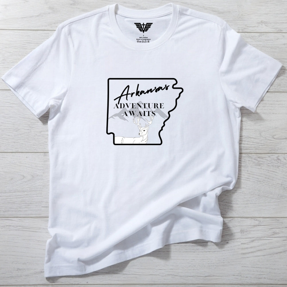 Arkansas: Adventure Awaits Soft Cotton Tee