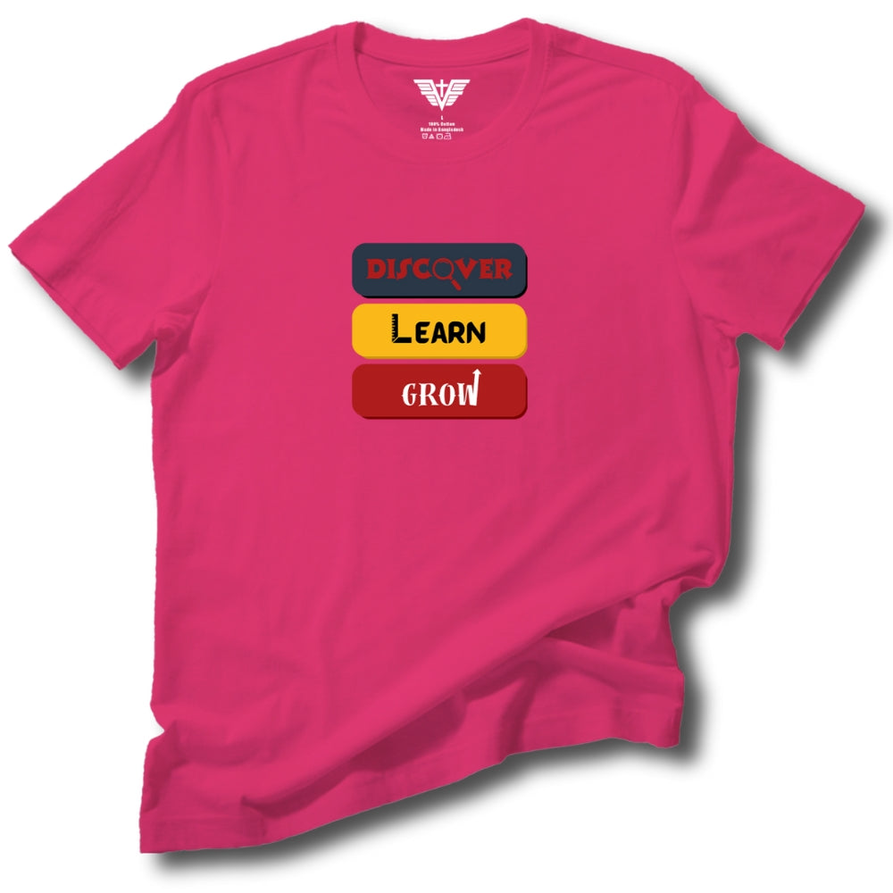 Discover Learn Grow Soft Cotton Tee