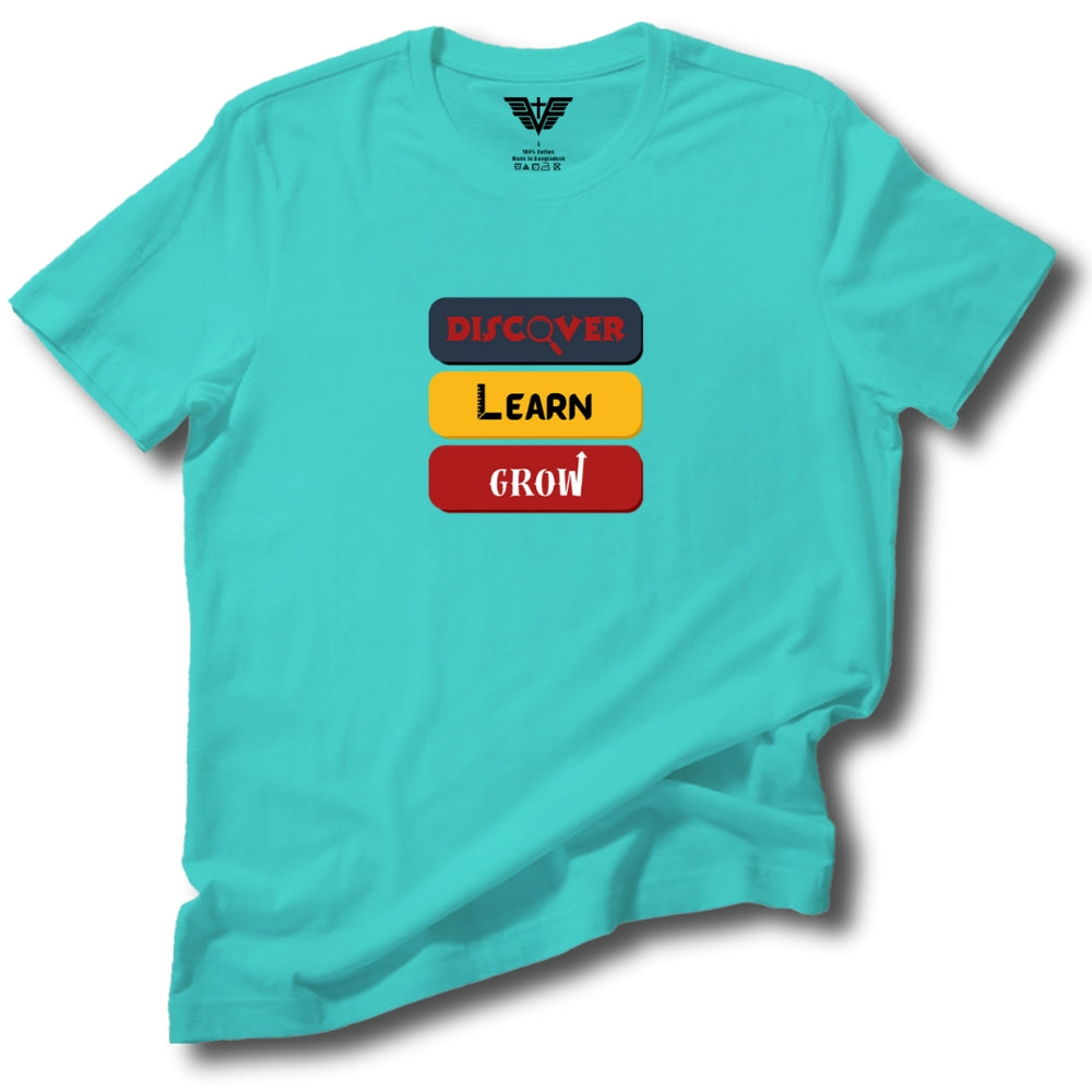 Discover Learn Grow Soft Cotton Tee