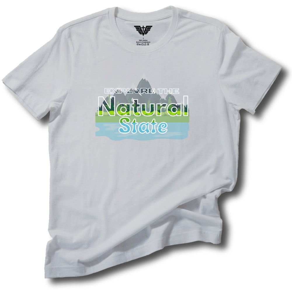 Explore the Natural State Soft Cotton Tee