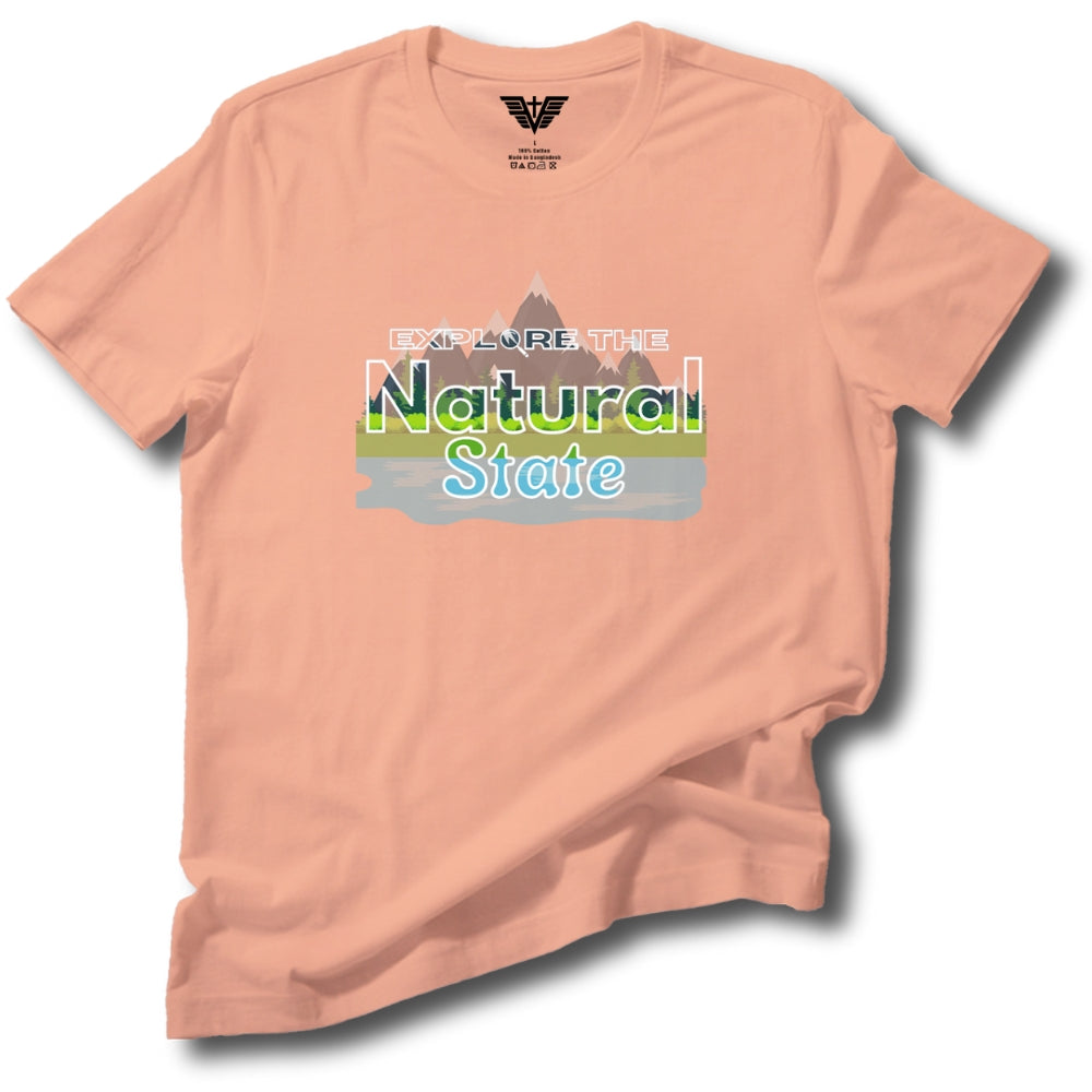 Explore the Natural State Soft Cotton Tee