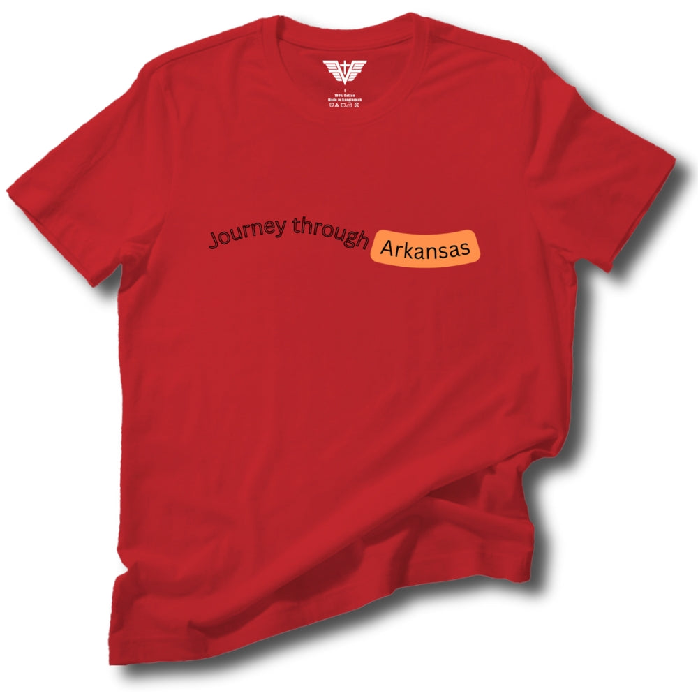 Journey Through Arkansas Soft Cotton Tee