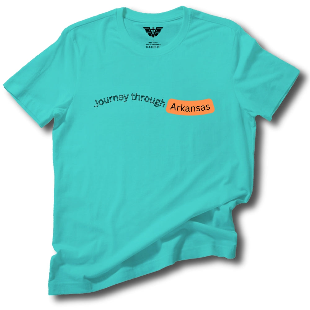 Journey Through Arkansas Soft Cotton Tee