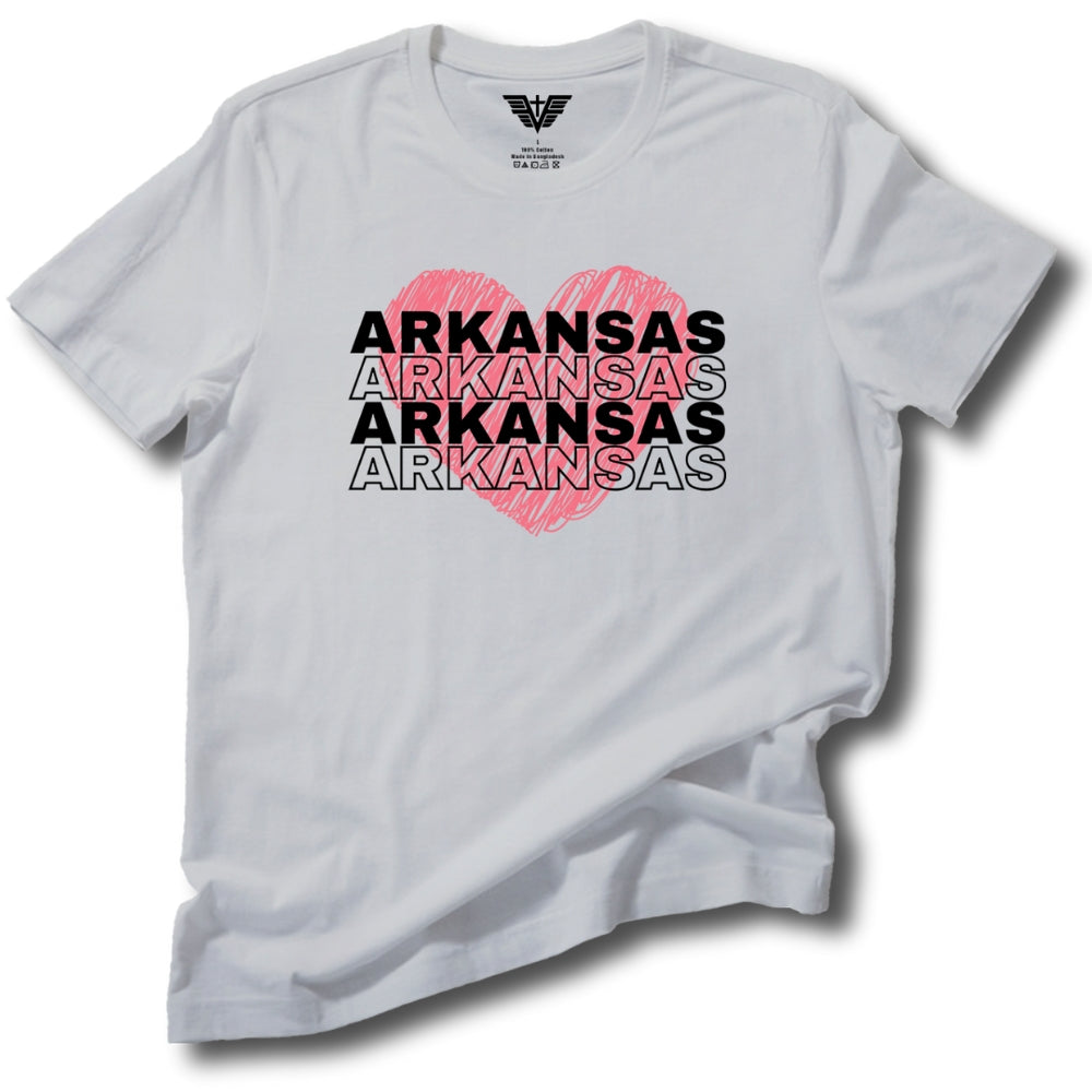 Arkansas (Word Series) Soft Cotton Tee