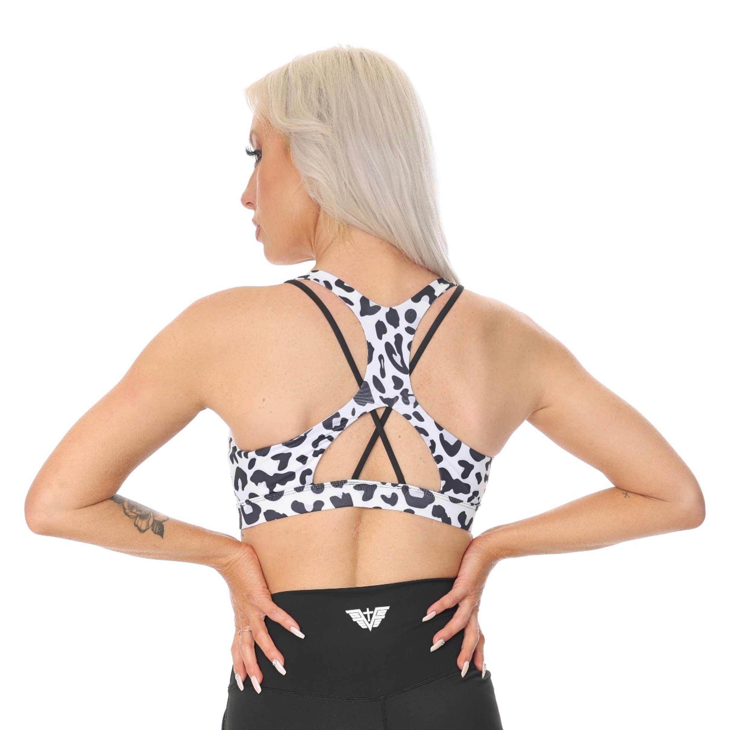 B&W Leopard Sports Bra