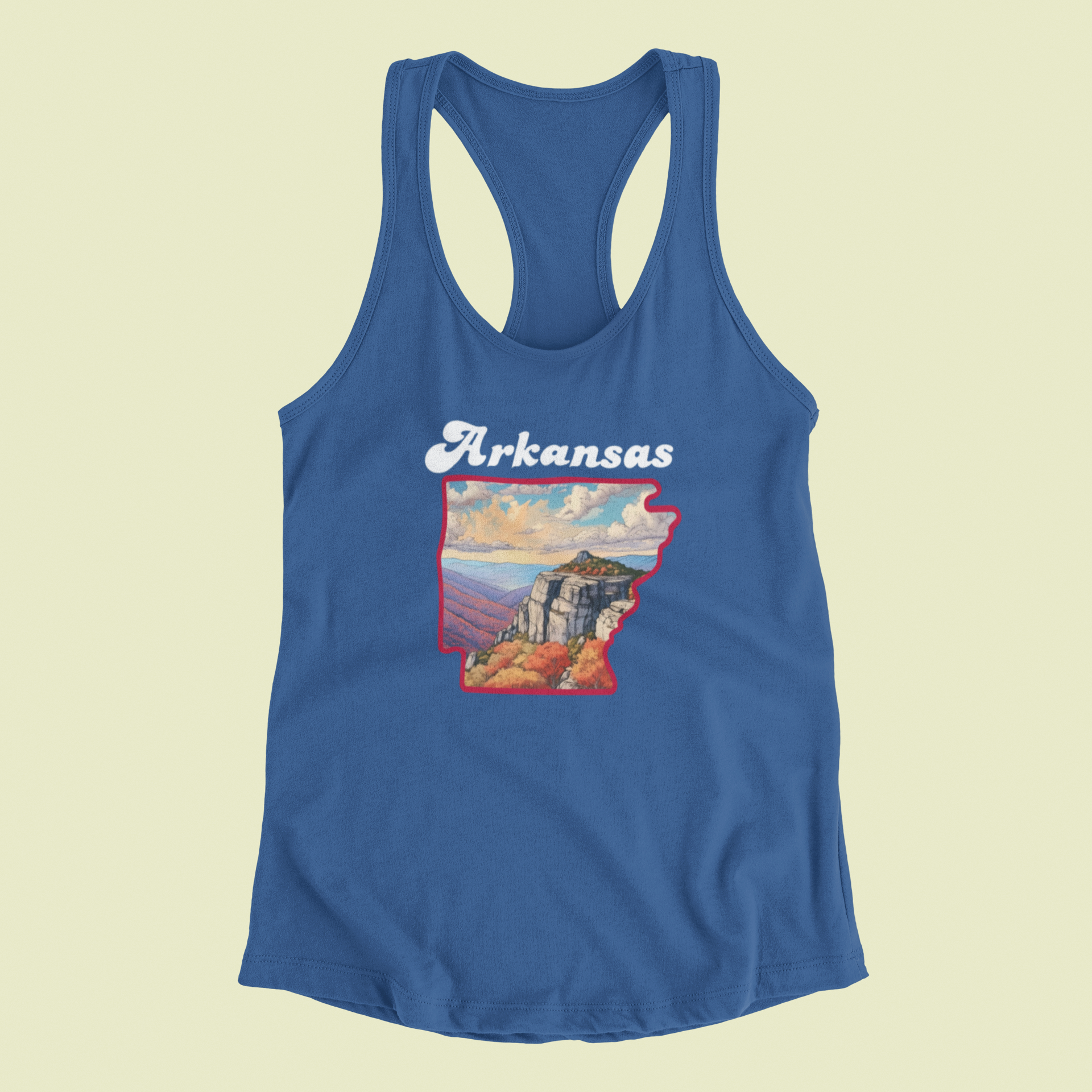 Arkansas Map Design Tank Top