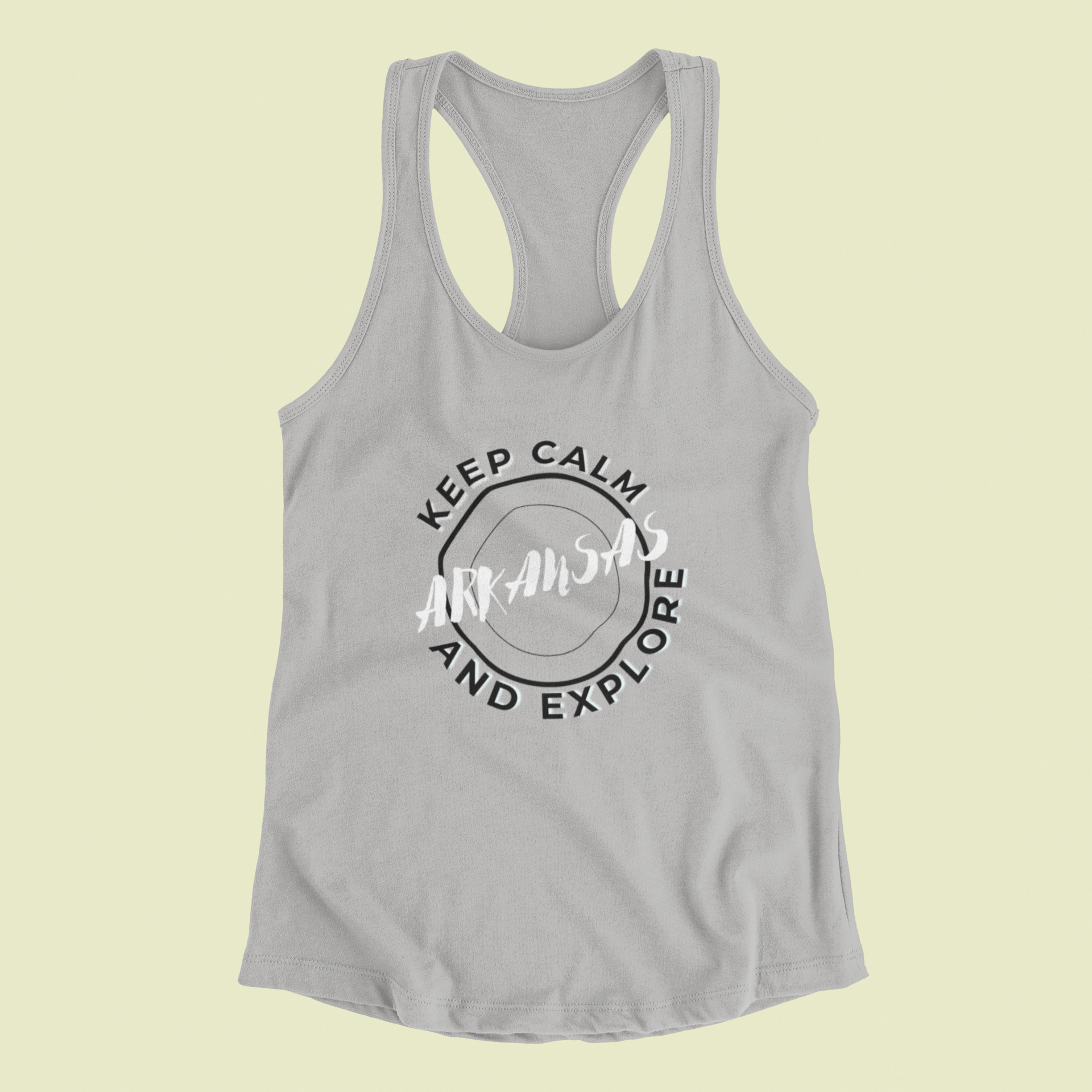 Keep Calm and Explore Arkansas Tank Top