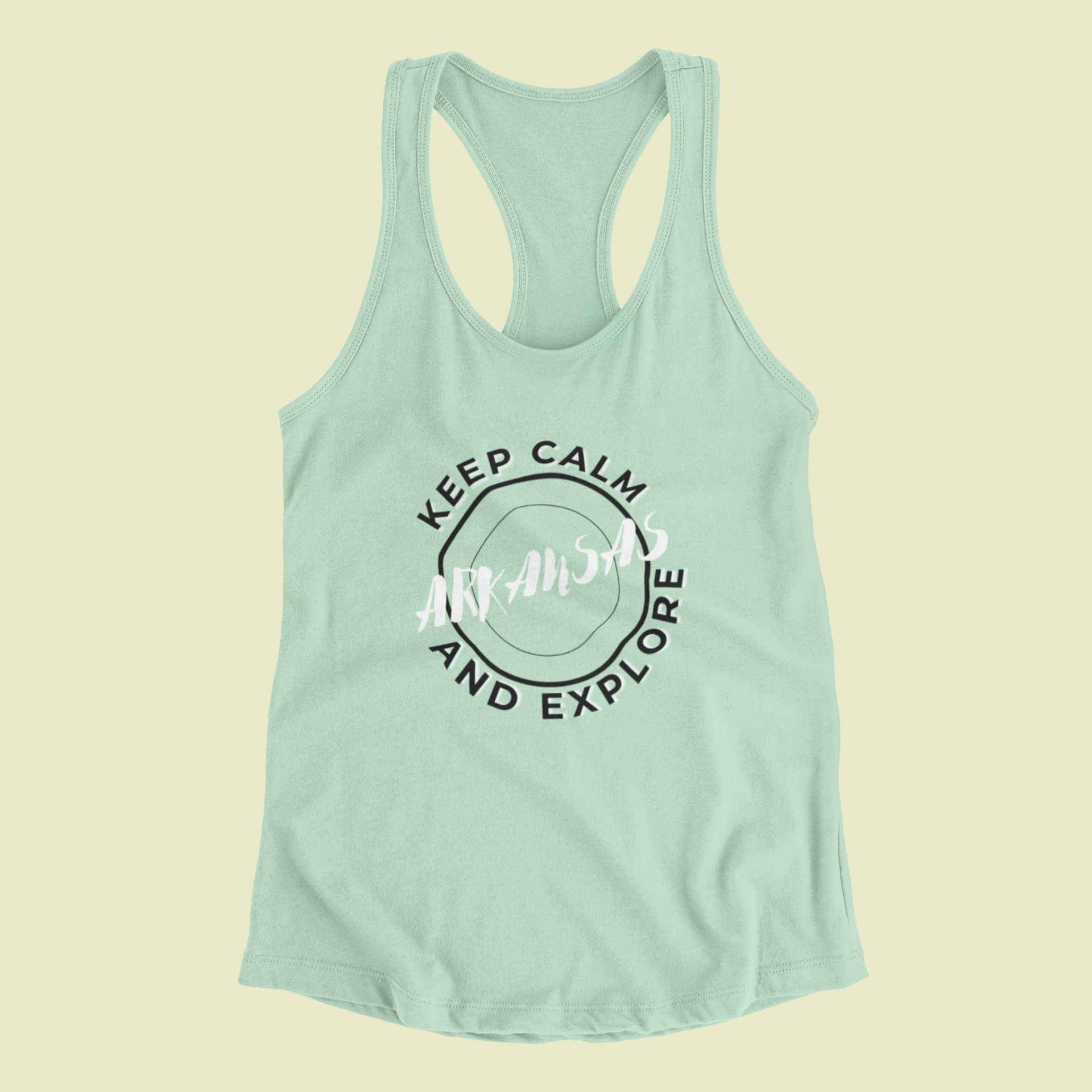 Keep Calm and Explore Arkansas Tank Top